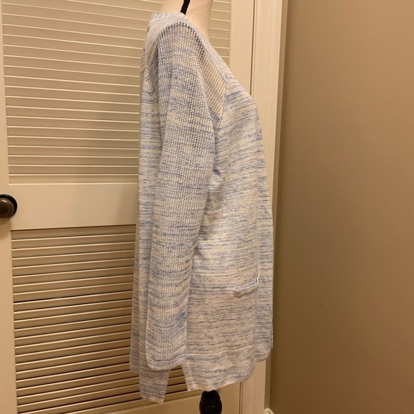 Talbots Space Dyed Cardigan in Blue - Picture 5 of 9